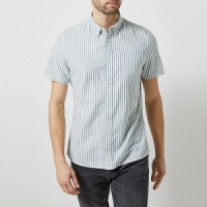 Debenhams  Green Short Sleeve Classic Stripe Shirt