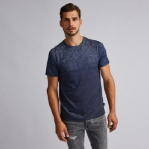 Navy Paisley Fade T-Shirt