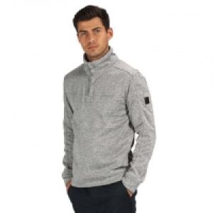 Debenhams  Lardner Heavyweight Knit Effect Half-Zip Fleece