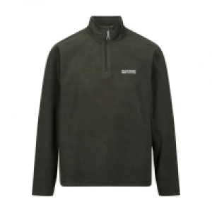 Debenhams  Green Thompson Lightweight Half-Zip Fleece