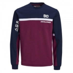 Burgundy Leon Crew Neck Sweat