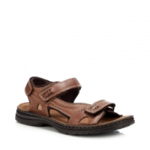 Brown Leather Spectrum Sandals