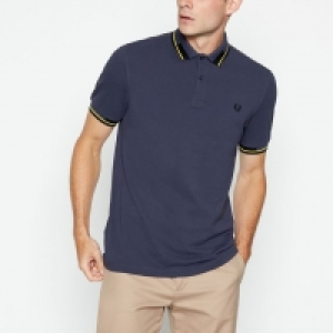 Dark Grey Abstract Collar Polo Shirt