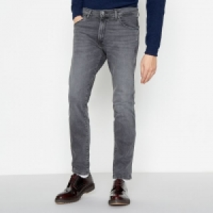 Grey Mid Wash Larston Slim Tapered Fit Jeans