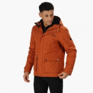 Brown Sterlings Waterproof Insulated Hooded Jacket