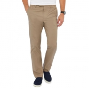 Taupe Twill Oxford Slim Fit Chinos