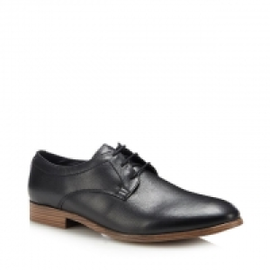 Debenhams  Black Leather Tobias Derby Shoes