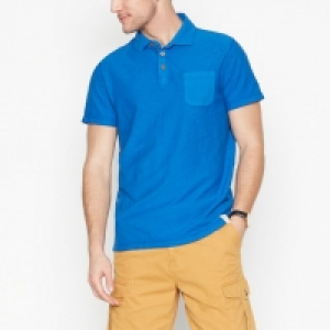 Royal Blue Vintage Wash Cotton Polo Shirt