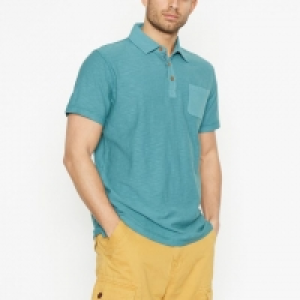 Green Vintage Wash Cotton Polo Shirt