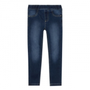 Girls Blue Jersey Denim Jeggings