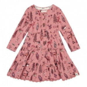 Pink Floral Print Dress