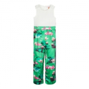 Debenhams  Girls Green Flamingo Mock Jumpsuit