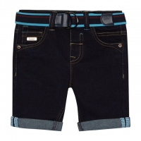 Debenhams  Boys Dark Blue Denim Belted Shorts