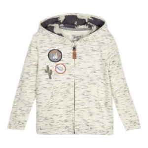 Boys Natural Badge Applique Sweater