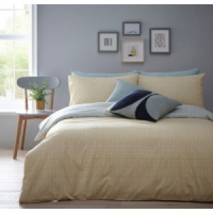 Yellow and Aqua Reversible Tivoli Bedding Set