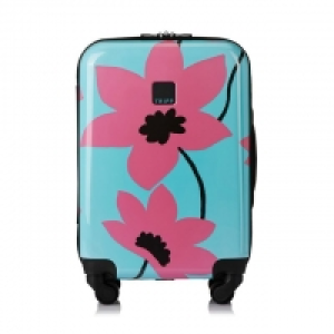 Turquoise/ Flamingo Azalea Cabin 4W Suitcase