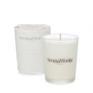 Small elemi and rosewood scented candle