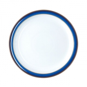 Glazed Imperial Blue dessert plate