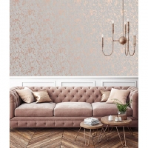 Rose gold Milan illusion plain wallpaper