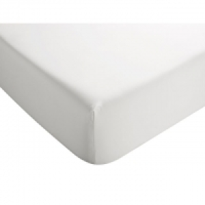 White 400 TC Sateen Deep Fitted Sheet