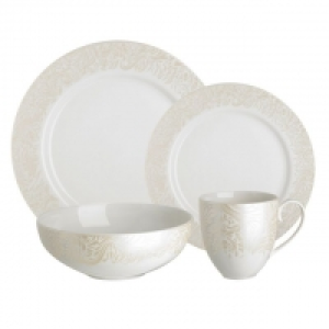 Monsoon Lucille Gold 16 Piece Tableware Set
