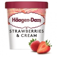 Ocado  Haagen Dazs Strawberries & Cream Ice cream 460ml