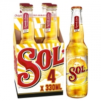Ocado  Sol Mexican Lager 4 x 330ml