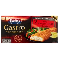 Iceland  Youngs Gastro 2 Signature Breaded Crispy Sweet Chilli Fish 