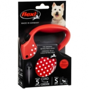 Flexi Dog Lead 5m - Small - Red