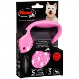Flexi Dog Lead 5m - Small - Pink