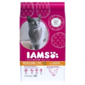 Iams Mature & Senior Cat Food - Chicken 2.5kg