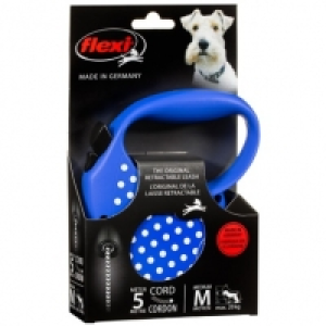 Flexi Dog Lead 5m - Medium - Blue