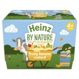 Heinz By Nature Fruity Banana Custard 4 x 100g