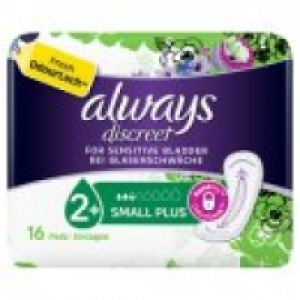 Discreet Incontinence Pads Small Plus For Sensitive Bladder £2.00