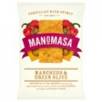 Asda Manomasa Manchego & Green Olive Corn Chips