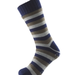 Sherpa Fleece Stripe Slipper Socks