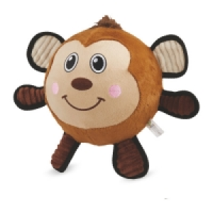 Aldi  Monkey Plush Football Dog Toy