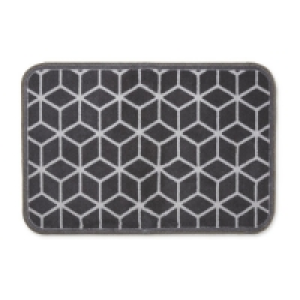 Aldi  Grey Geometric Washable Pet Boot Mat