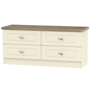 Wilcox Ready Assembled 4-Drawer Midi Chest of Drawers - Crea £129.99