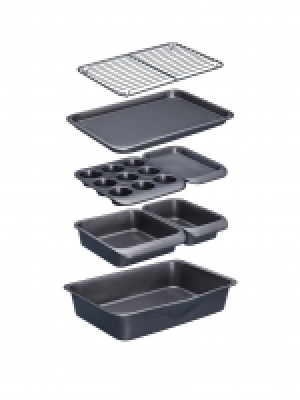 LittleWoods  MasterClass Smart Space 7-Piece Stackable Non-Stick Bakeware