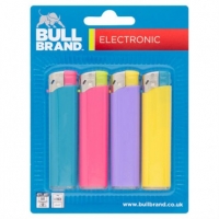 Poundland  Bull Brand Electronic Lighters 4 Pack