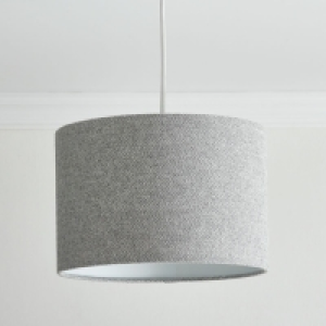 Wilko  Wilko 30 x 20cm Grey Herringbone Light Shade
