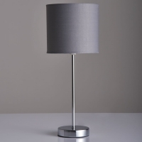 Wilko  Wilko Milan Grey Table Lamp