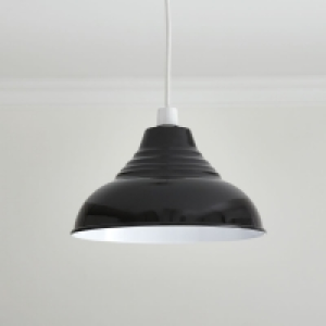 Wilko  Wilko Vintage Black Pendant Light Shade