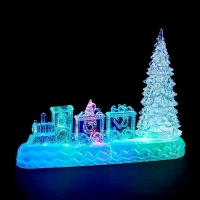 QDStores  LED Indoor Animated Train & Tree Christmas Decoration Batter
