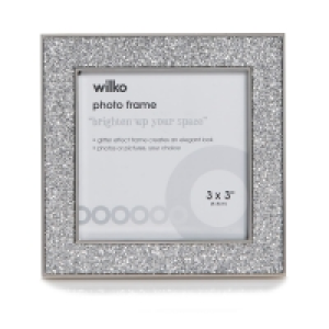 Wilko Glitter Photo Frame 3 x 3 Inch £4.00