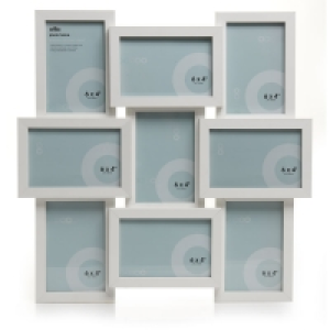 Wilko White 9 Multi Aperture Photo Frame 6 x 4 Inch £9.00