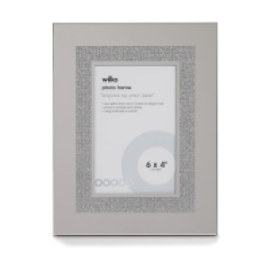 Wilko Silver Glitter Photo Frame 6 x 4 Inch £5.50