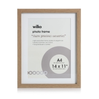 Wilko  Wilko Light Wood Effect Photo Frame 14 x 11 Inch