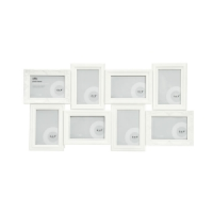 Wilko  Wilko White 8 Multi Aperture Photo Frame 6 x 4 Inch